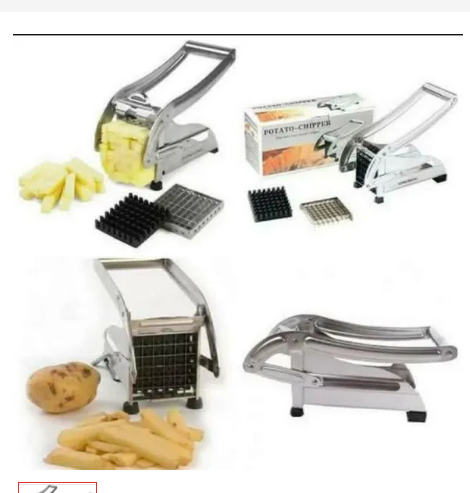 Metallic Chips Cutter – Manual Potato Chips Slicer, Fast and convenient potato slicing, Uniform chip sizes for even cooking, No electricity required