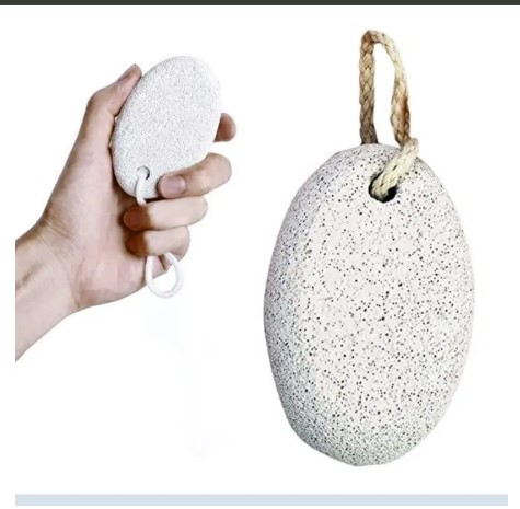 2PCS Natural Volcanic Pumice Stone Foot Scrubber, Callus & Dead Skin Remover, Pedicure Heel Stone, Reusable Foot Care Tool Remove calluses, dead skin,& rough heels. Foot Care Cleaning Tool. foot stone