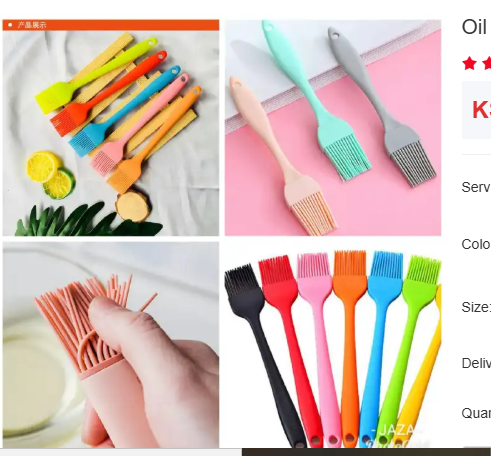 ON OFFER Pastry Brush Oil Basting Brush Silicone Heat Resistant Pastry Brush