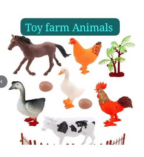 CBC Learning Farm Animals Adventure Set of 6 Animal Toy Figures