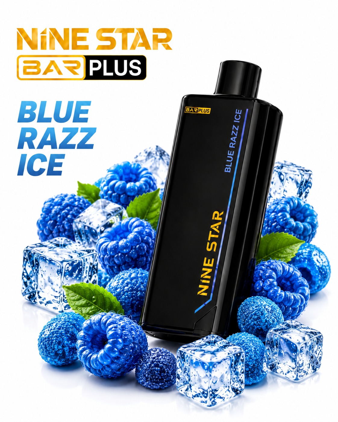 Nine Star Bar Plus Disposable Vape with Replaceable Pod | Up to 20,000 Puffs/Mesh Coil Technology | USB Type-C Rechargeable | Long-Lasting Performance