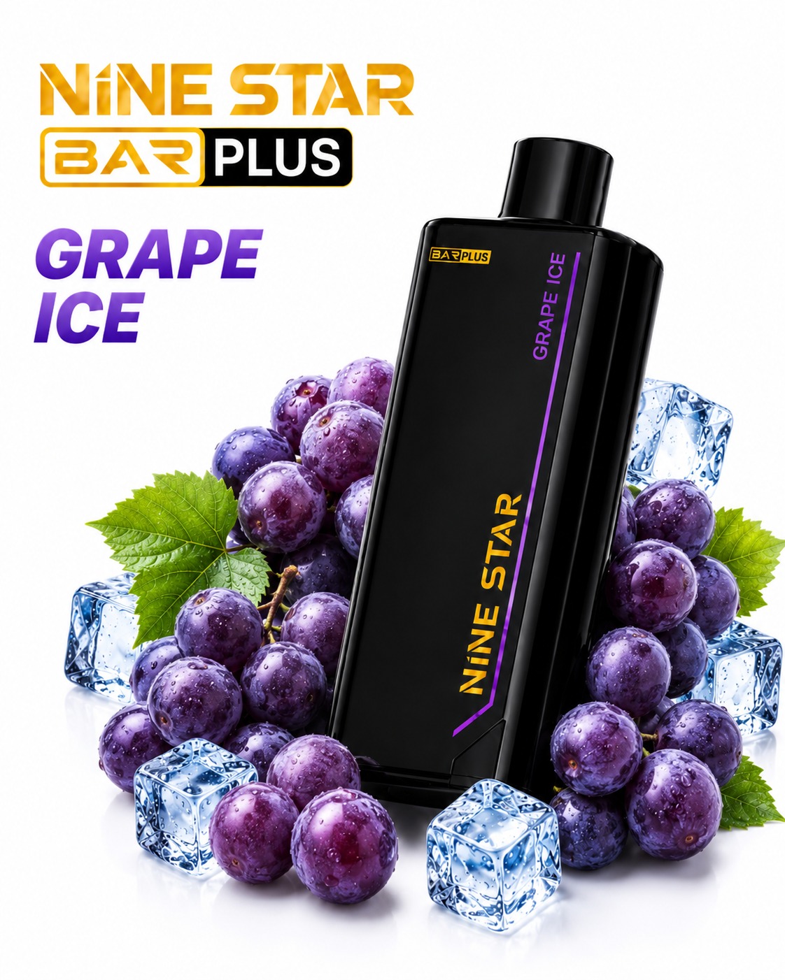 Nine Star Bar Plus Disposable Vape with Replaceable Pod | Up to 20,000 Puffs/Mesh Coil Technology | USB Type-C Rechargeable | Long-Lasting Performance