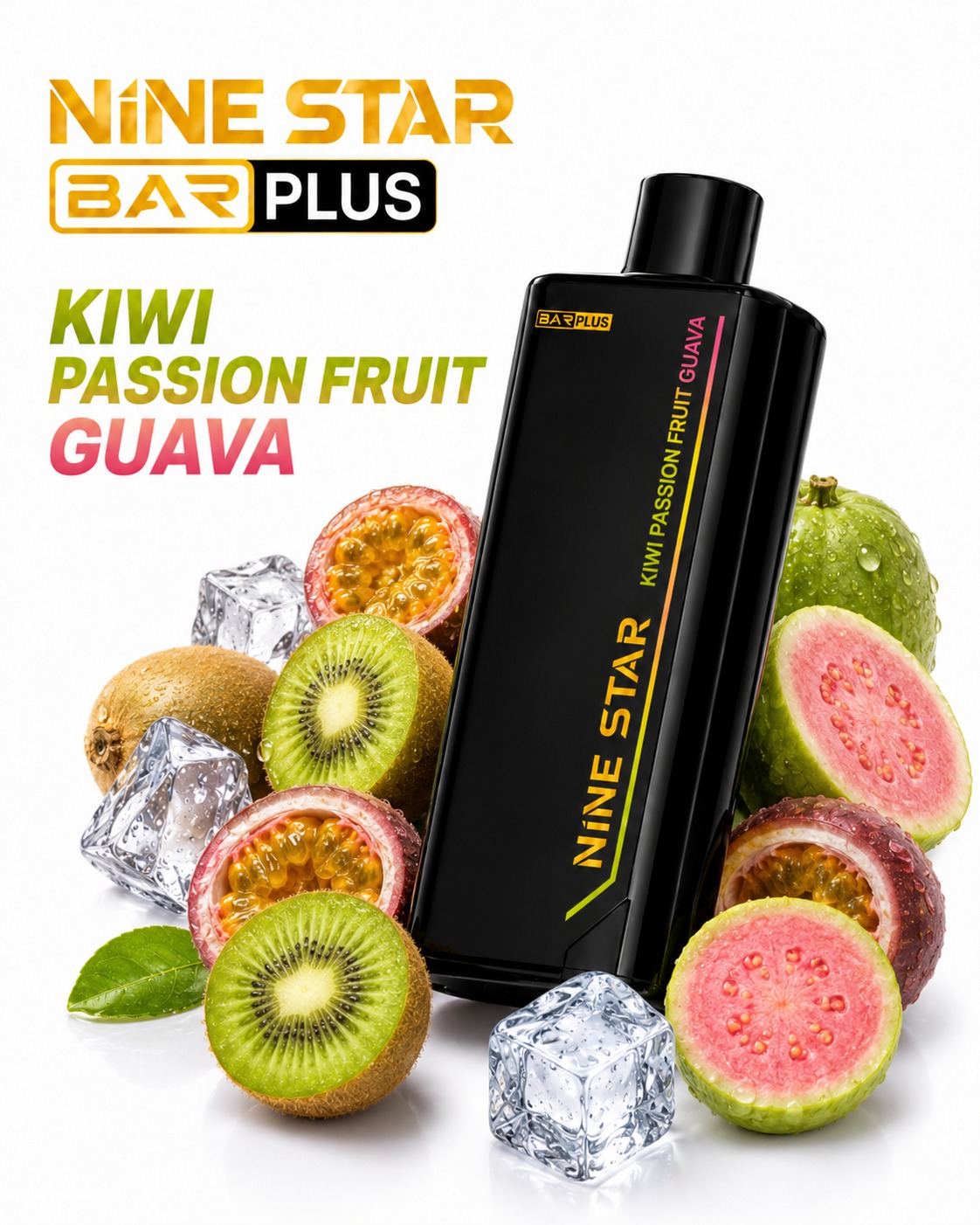 Nine Star Bar Plus Disposable Vape with Replaceable Pod | Up to 20,000 Puffs/Mesh Coil Technology | USB Type-C Rechargeable | Long-Lasting Performance