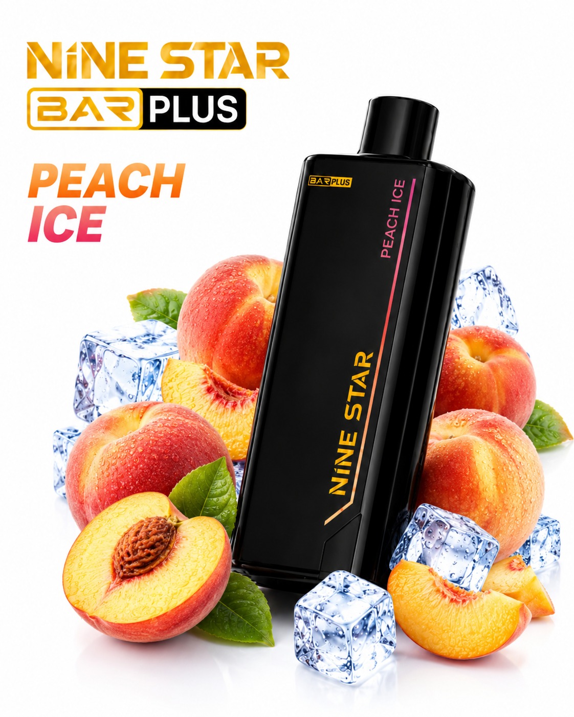 Nine Star Bar Plus Disposable Vape with Replaceable Pod | Up to 20,000 Puffs/Mesh Coil Technology | USB Type-C Rechargeable | Long-Lasting Performance