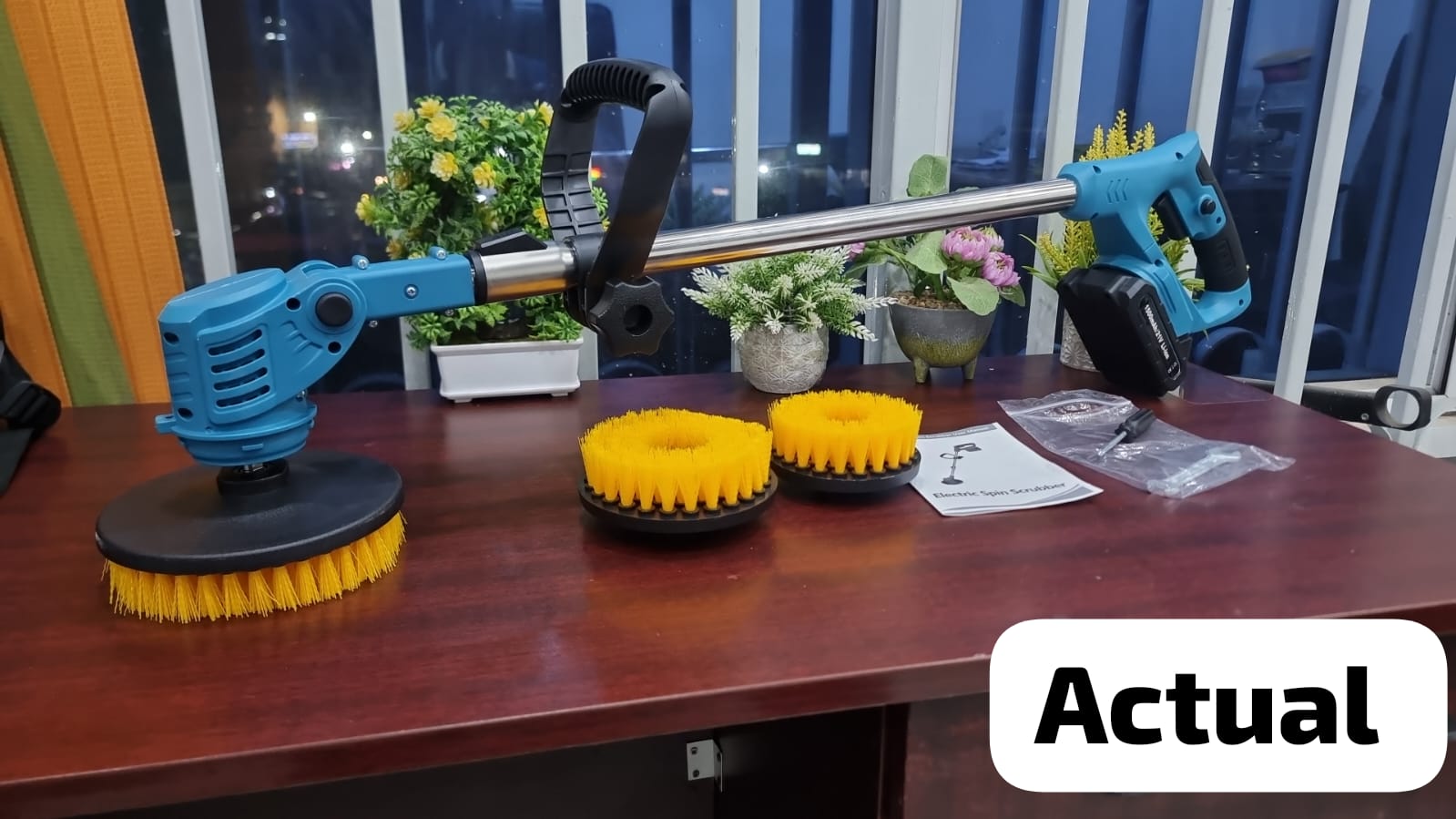 🔥 NEW ARRIVAL! Heavy-Duty 3-in-1 Rechargeable Electric Spin Scrubber – Extendable 120cm Cleaning Arm, 1500mAh Battery & 3-Piece Brush Set for Bathrooms, Floors, Tiles & Hard-to-Reach Areas 🚿