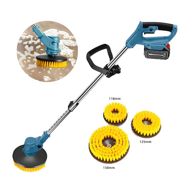 🔥 NEW ARRIVAL! Heavy-Duty 3-in-1 Rechargeable Electric Spin Scrubber – Extendable 120cm Cleaning Arm, 1500mAh Battery & 3-Piece Brush Set for Bathrooms, Floors, Tiles & Hard-to-Reach Areas 🚿