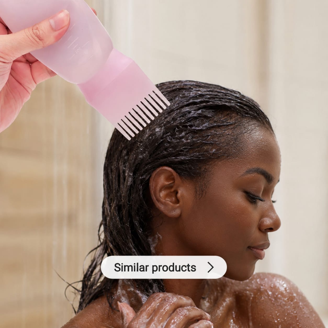 A TWO PIESE SET/ SILICONE.A PPLICATOR BOTTLE AND A SILICONE SCALP MASSAGER FOR HOME AND SALON USE.APPLICATOR SHAMPOO BRUSH HAIR STYLING TOOL