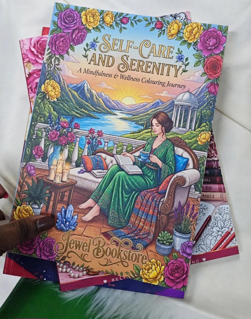Adult coloring book + 12 coloring pens
