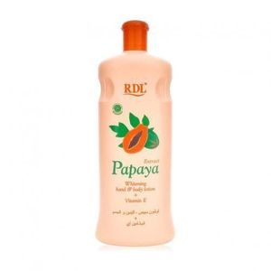 RDL Papaya Extract Hand & Body Lotion 600ml Original – Moisturizing Body Lotion with Papaya Extract for Dry Skin, Uneven Looking Skin Tone, Soft Smooth Radiant Skin, Daily Body Care