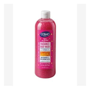 Cosmo Glow Tone Perfector Radiance Body Wash 1000ml Niacinamide Hyaluronic Acid Exfoliating Shower Gel for Smooth Soft Glowing Skin Uneven Tone Care Daily Body Cleanser