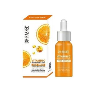 Dr Rashel Vitamin C Face Serum 50ml – Brightening & Hydrating Facial Serum with Vitamin C, Hyaluronic Acid & Vitamin E for Dull Looking Skin, Smooth Radiant Complexion, Daily Skin Care