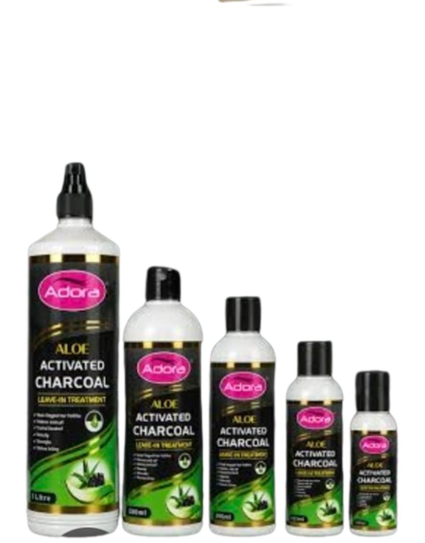 Adora Aloe & activated Charcoal Leave-in Treatment- Antidandruff & detoxifying