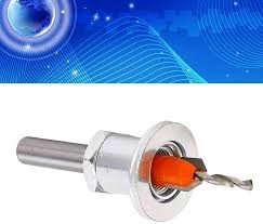 Adjustable Woodworking Countersink Drill Bit with Depth Stop Collar 2.8x8mm 3x8mm Pilot Hole Screw Drill Bit Set Carbon Steel Core Carpenter Furniture Tapered Boring Reamer Power Tool Accessories