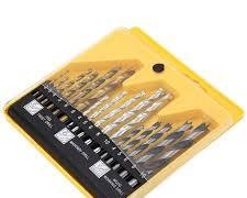 16PCS Mixed Drill Bit Set Combo HSS Twist Masonry Wood Working Drilling Bits Set 2mm-10mm Multi Purpose Drill Bits Kit for Metal Concrete Wood Plastic Drilling Power Tool Accessories Home Hardware Set