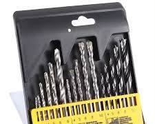 16PCS Mixed Drill Bit Set Combo HSS Twist Masonry Wood Working Drilling Bits Set 2mm-10mm Multi Purpose Drill Bits Kit for Metal Concrete Wood Plastic Drilling Power Tool Accessories Home Hardware Set