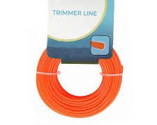 V-Force 2.4mm Grass Trimmer Line 15m Orange Nylon Cord Heavy Duty Brush Cutter Lawn Mower Weed Eater Replacement String Cable Garden Yard Grass Cutting Trimming Wire