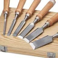 Professional 1/2 Inch   and 3/4 Inch Wood Chisel High Carbon Steel Bevel Edge Bench Chisel with Wooden Handle for Carpentry Joinery Wood Carving DIY Woodworking Hand Tool Carpenter Supplies
