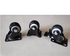 4Pcs 2 Inch Swivel Caster Wheels Heavy Duty Furniture Castors Set No Brake 360 Degree Plate Rolling Trolley Castor Wheel Mute Shovel Knife Shovel for Office Chair Table Desk Cabinet Cart Moving Rubber