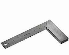 8 Inch Try Square L-Shape Right Angle Ruler Heavy Duty Steel Carpenter Square Measuring Scale Tool for Woodworking Carpentry Engineering Precision Construction Framing Layout Tools Dual Unit Marking.