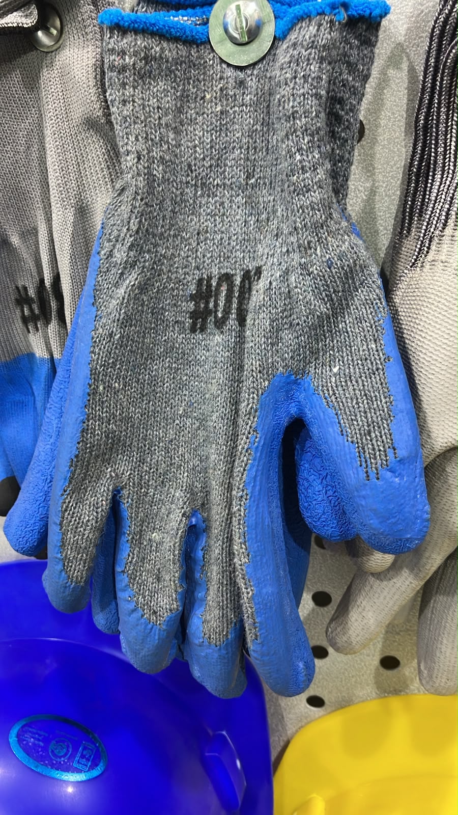 1 Pair Heavy Duty Safety Work Gloves Latex Coated Crinkle Diamond Grip Construction Labor Protection Hand Gloves For Gardening Builder Mechanical Warehouses Industrial Repair Non Slip Handling Gear.
