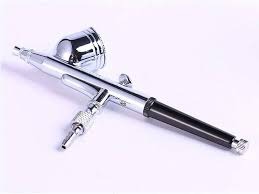 HD-130 Double-Action Airbrush Spray Gun Kit 0.3mm Precision Gravity Feed Fine Art Painting Pen for DIY Craft Model Coloring Cake Decorating Nail Art Makeup Studio Tools Set With Protective Storage Cas