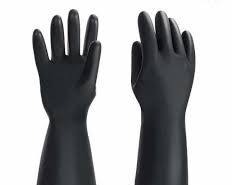 Heavy Duty Chemical Resistant Rubber Gloves Industrial Long Gauntlet Protective Safety Work Gloves For Acid Alkali Oil Handling Cleaning Plumbing Tanker Sewage Blocked Drainage Unblocking Labor Pair.