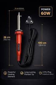 INITCRO Electric Soldering Iron Pen 60W High Quality Professional Internal Heating Welding Gun Pencil with Heat Insulated Handle for Electronics PCB Circuit Repairs Mobile Phone Maintenance Hardware.