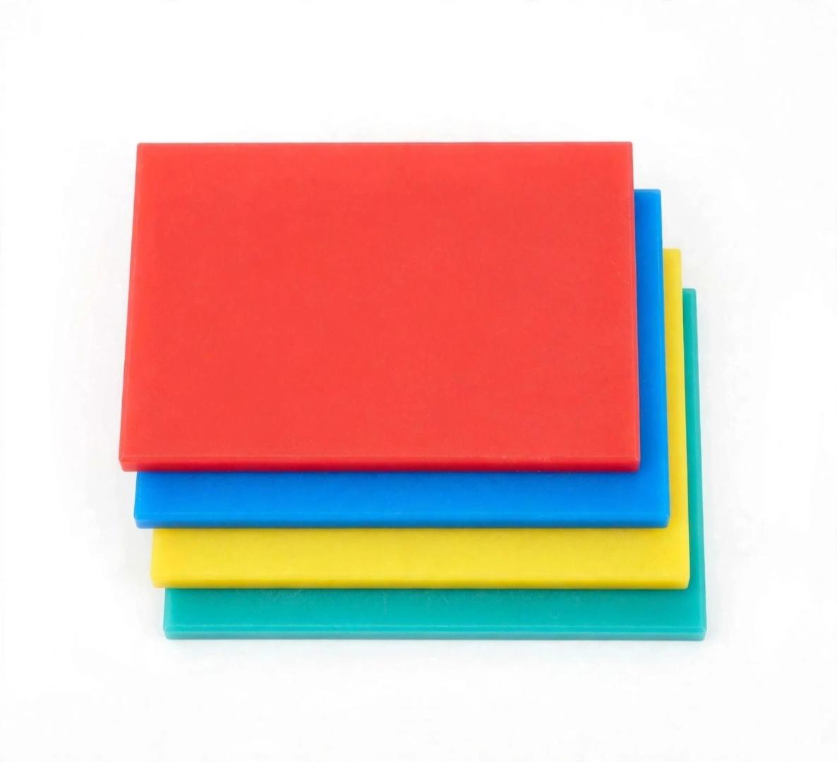 Single Piece Multicolor Plastic Large Size Chopping Board for Home Kitchen Fruit Vegetable and Meat Cutting