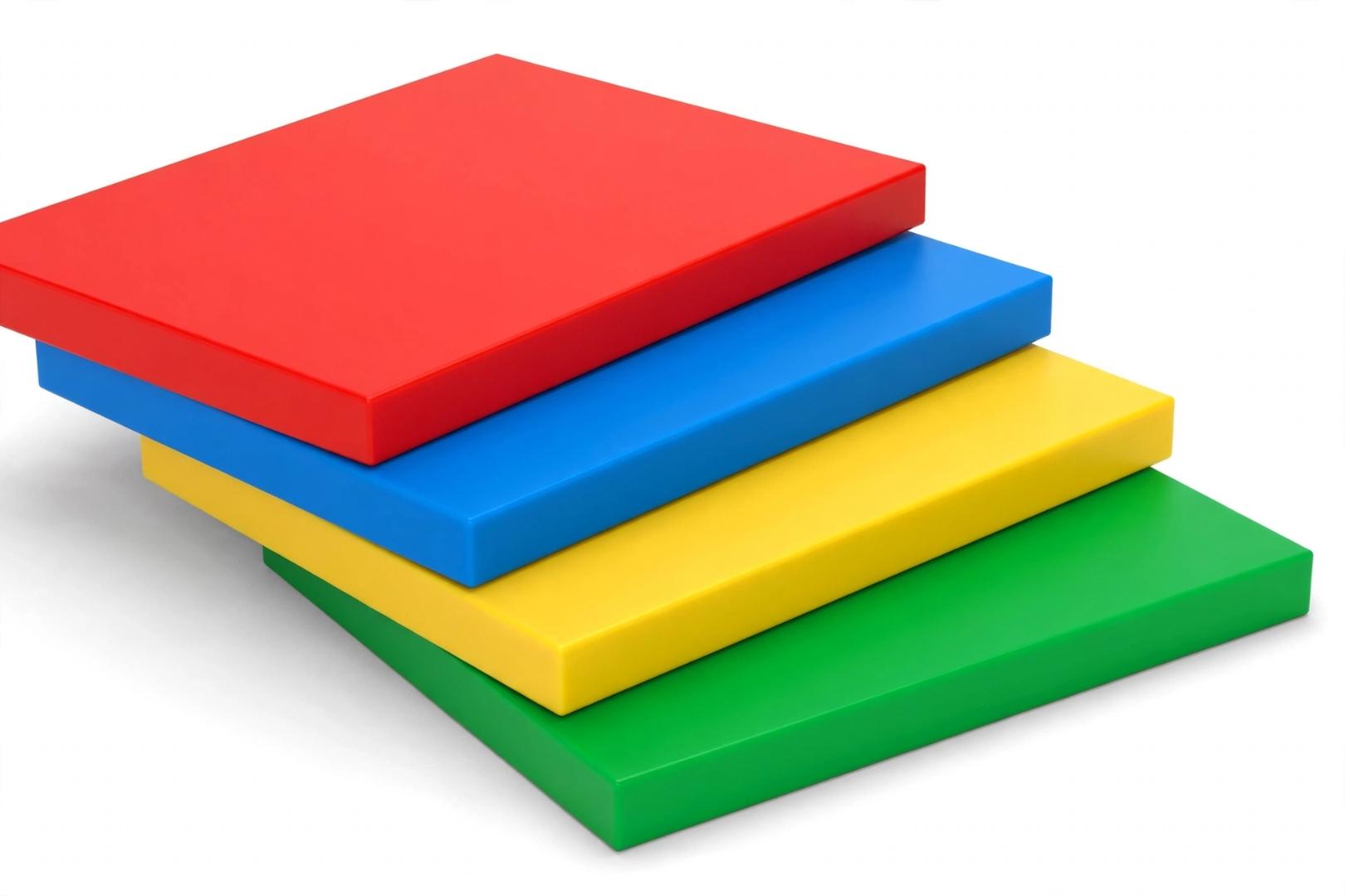 Single Piece Multicolor Plastic Medium Size Chopping Board for Home Kitchen Fruit Vegetable and Meat Cutting