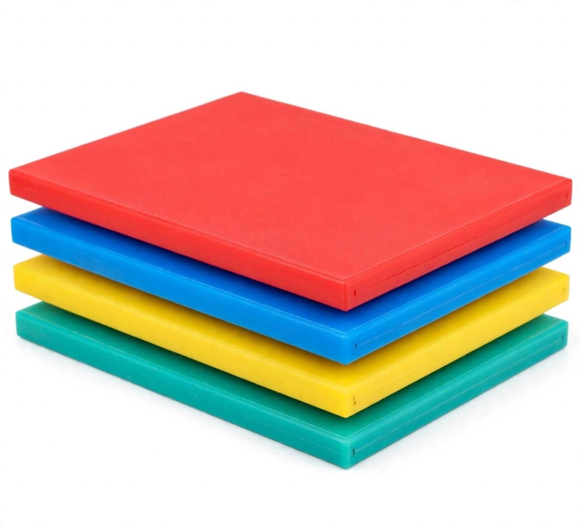 Single Piece Multicolor Plastic Large Size Chopping Board for Home Kitchen Fruit Vegetable and Meat Cutting