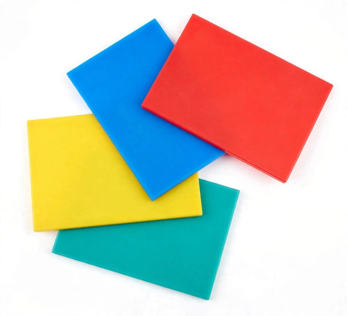 Single Piece Multicolor Plastic Large Size Chopping Board for Home Kitchen Fruit Vegetable and Meat Cutting