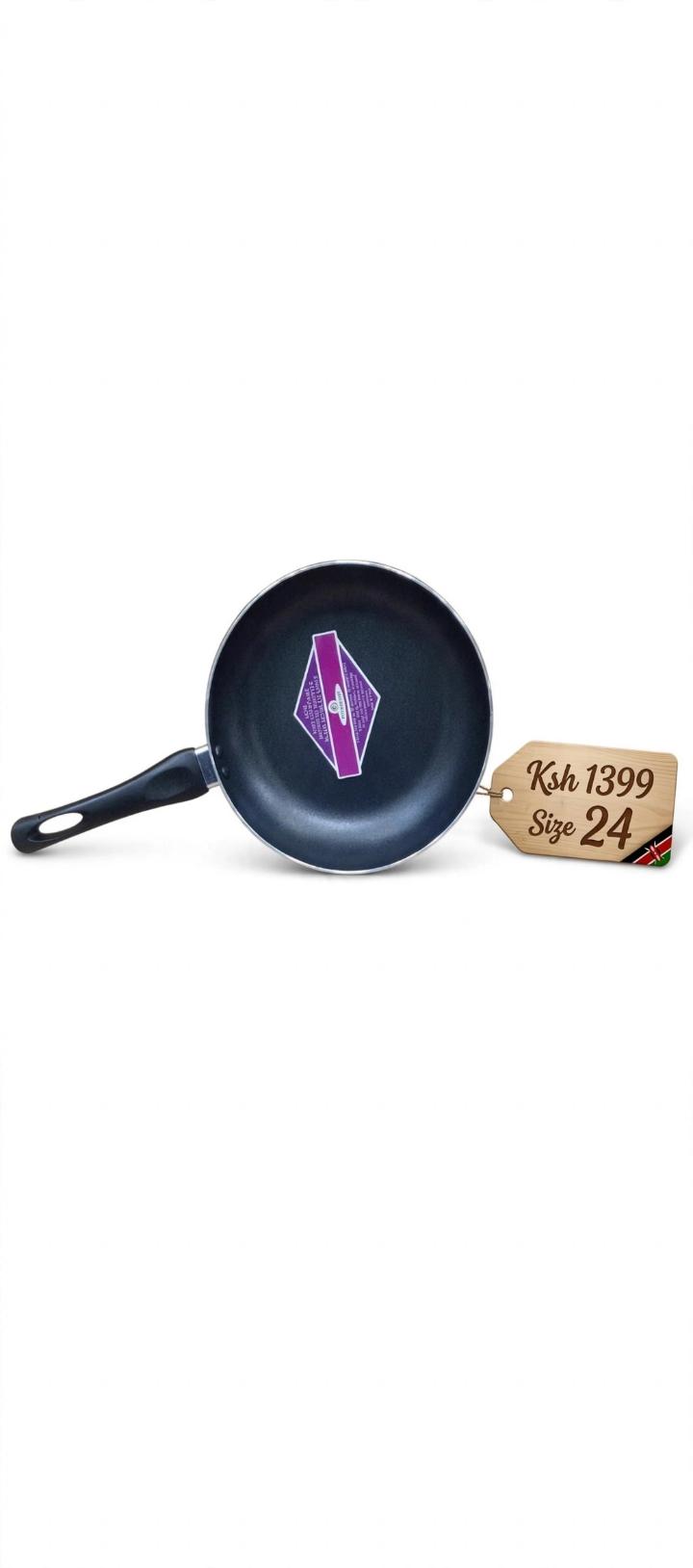 24cm Non-Stick Frying Pan - Heavy Duty With Heat-Resistant Handle For Frying Eggs, Chapati, Meat, Home & Kitchen Use