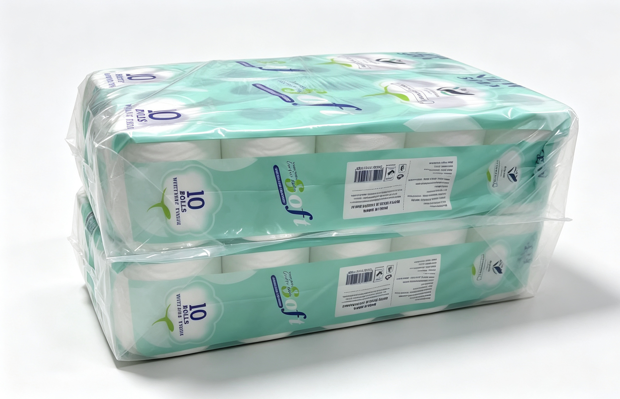 Toilet Paper New 5 Ply 10 Rolls Wettable Tissue