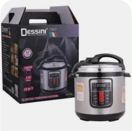 CLEARANCE PRICE ! 6Ltrs  Dessini Electric Pressure Cooker.Dessini Dessini 6L Electric Pressure Cooker - Stainless Steel, 1000W, 5 Safety Features, Non-Stick Inner Pot.Time and Power Saving. 70% faster