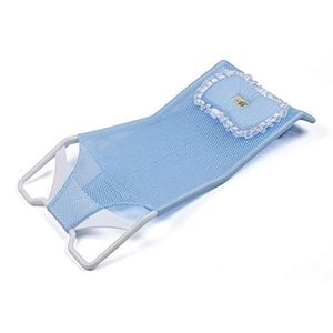 Baby Bath Net Antiskid Shower Mesh Support Kids Safety Bath- Bluee