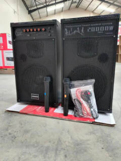 Tagwood LTS-10D Outdoor Speaker with Bluetooth, FM Radio, two free wireless Microphone