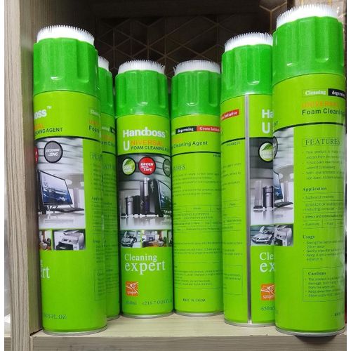 Handboss Universal Foam Cleaning Agent 500ml – Multi-Purpose Foam Cleaner for Kitchen, Sofa, Car Interior, Leather, Glass, Tiles & Household Surfaces