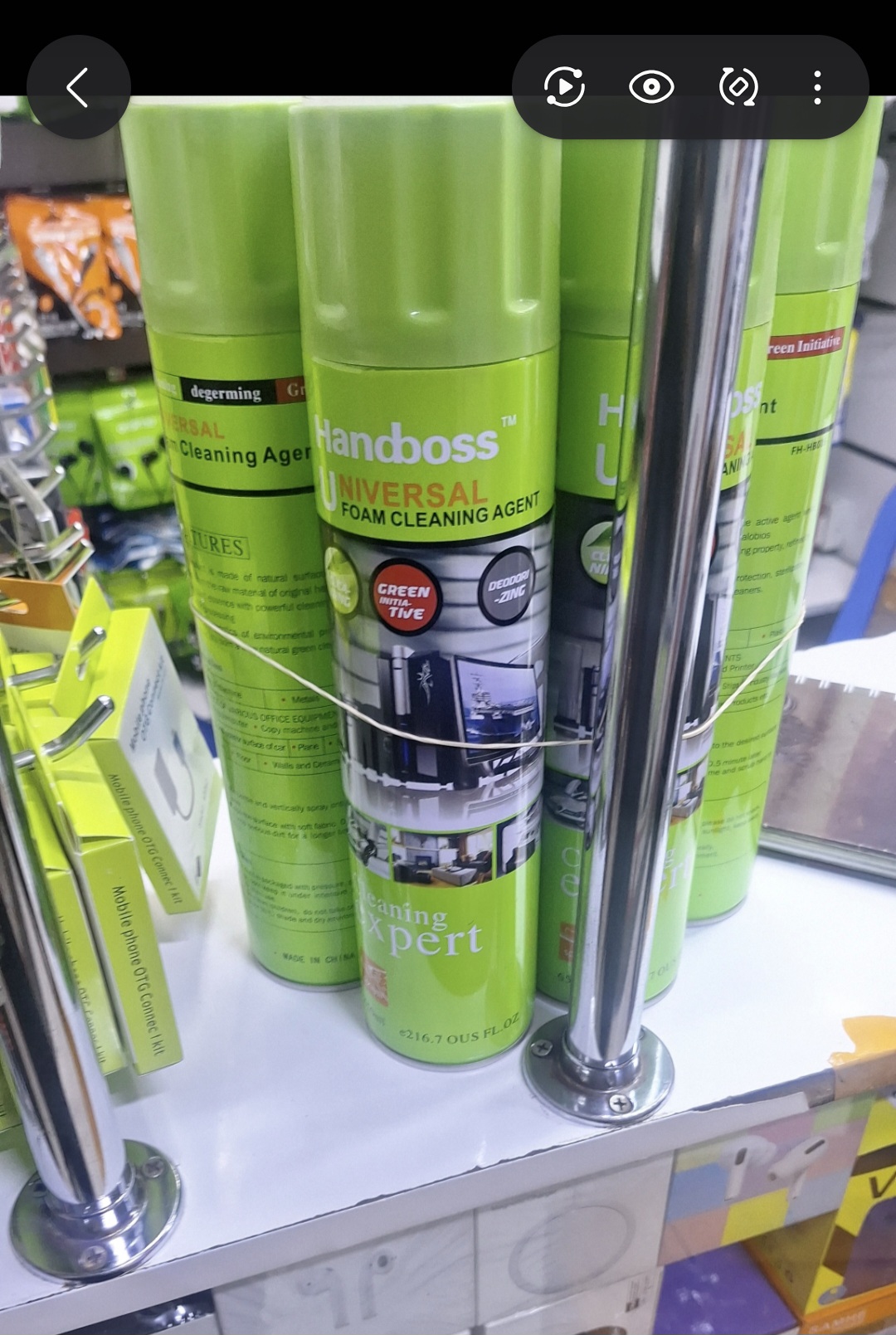 Handboss Universal Foam Cleaning Agent 500ml – Multi-Purpose Foam Cleaner for Kitchen, Sofa, Car Interior, Leather, Glass, Tiles & Household Surfaces