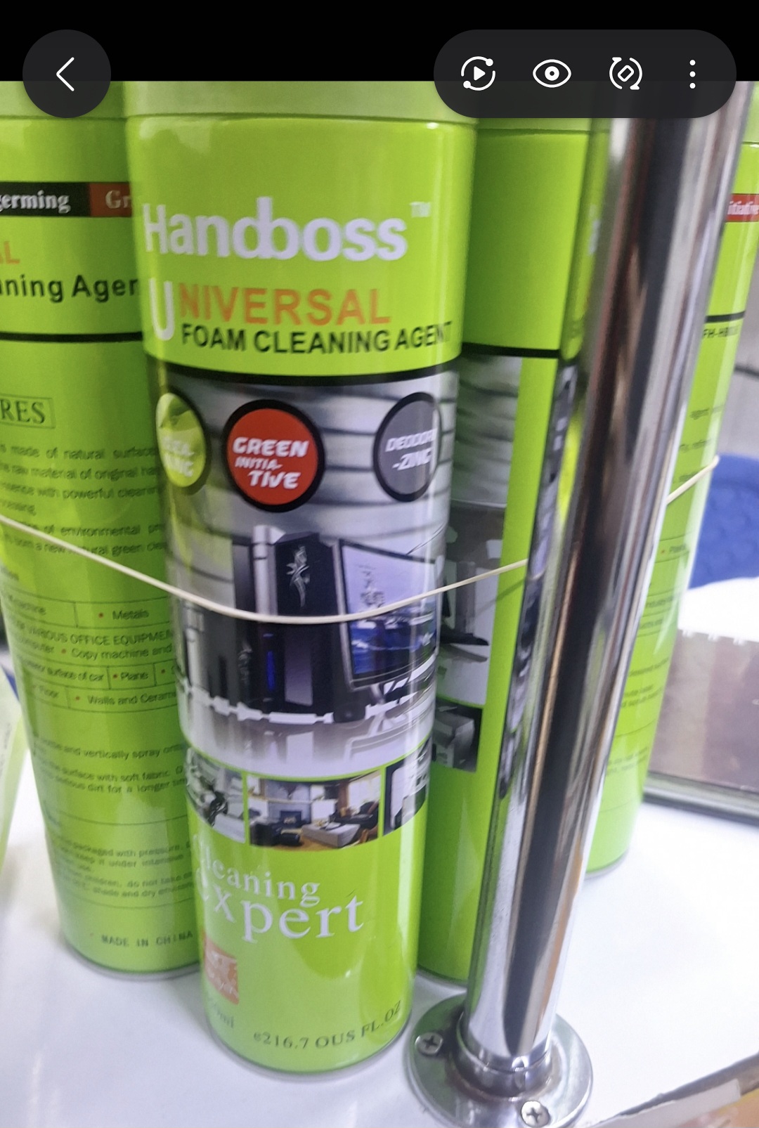 Handboss Universal Foam Cleaning Agent 500ml – Multi-Purpose Foam Cleaner for Kitchen, Sofa, Car Interior, Leather, Glass, Tiles & Household Surfaces