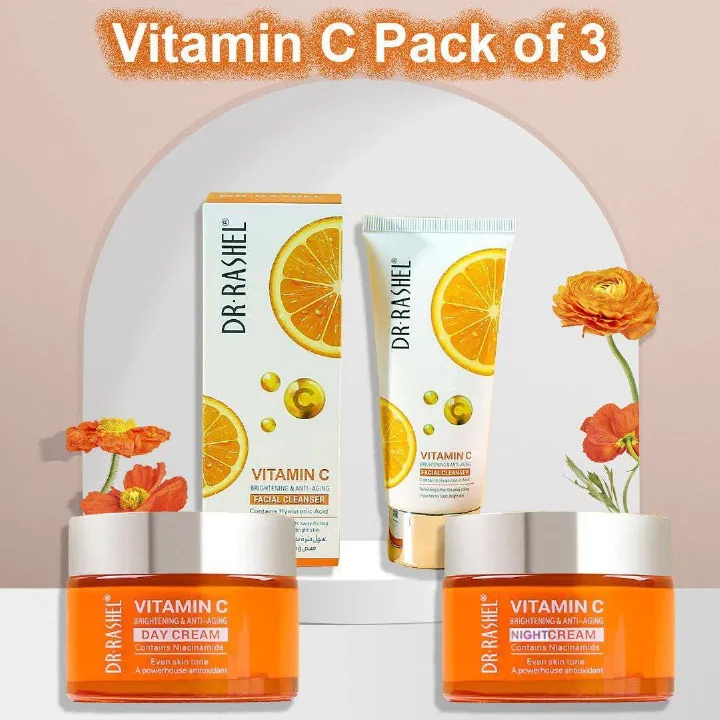 Vitamin C Face Cream Brightening & Anti-Aging Moisturizing Cream With Hyaluronic Acid 50g - Dr. Rashel