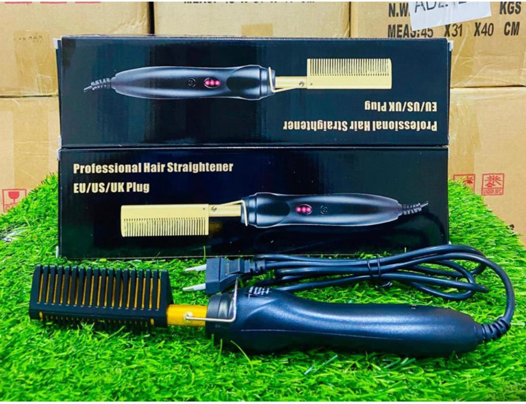 Electric Hair Straightening Comb – Heated Hot Comb for Hair Styling & Straightening