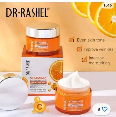 Vitamin C Face Cream Brightening & Anti-Aging Moisturizing Cream With Hyaluronic Acid 50g - Dr. Rashel