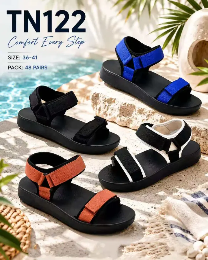 Unisex Sports Sandals for Women, Men, Boys & Girls – Adjustable Strap Open Toe Platform Beach Sandals & Lightweight Outdoor Walking Shoes || Anti-odor driving shoes. Platform Sport Sandals– TN122