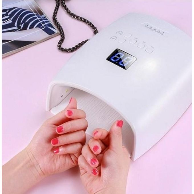 66W Rechargeable nail dryer || UV LED Nail Lamp Curing Light – Rechargeable Cordless Gel Polish Dryer Machine 7800mAh with LCD Display 4 Timer Settings Nail Art Manicure Tool