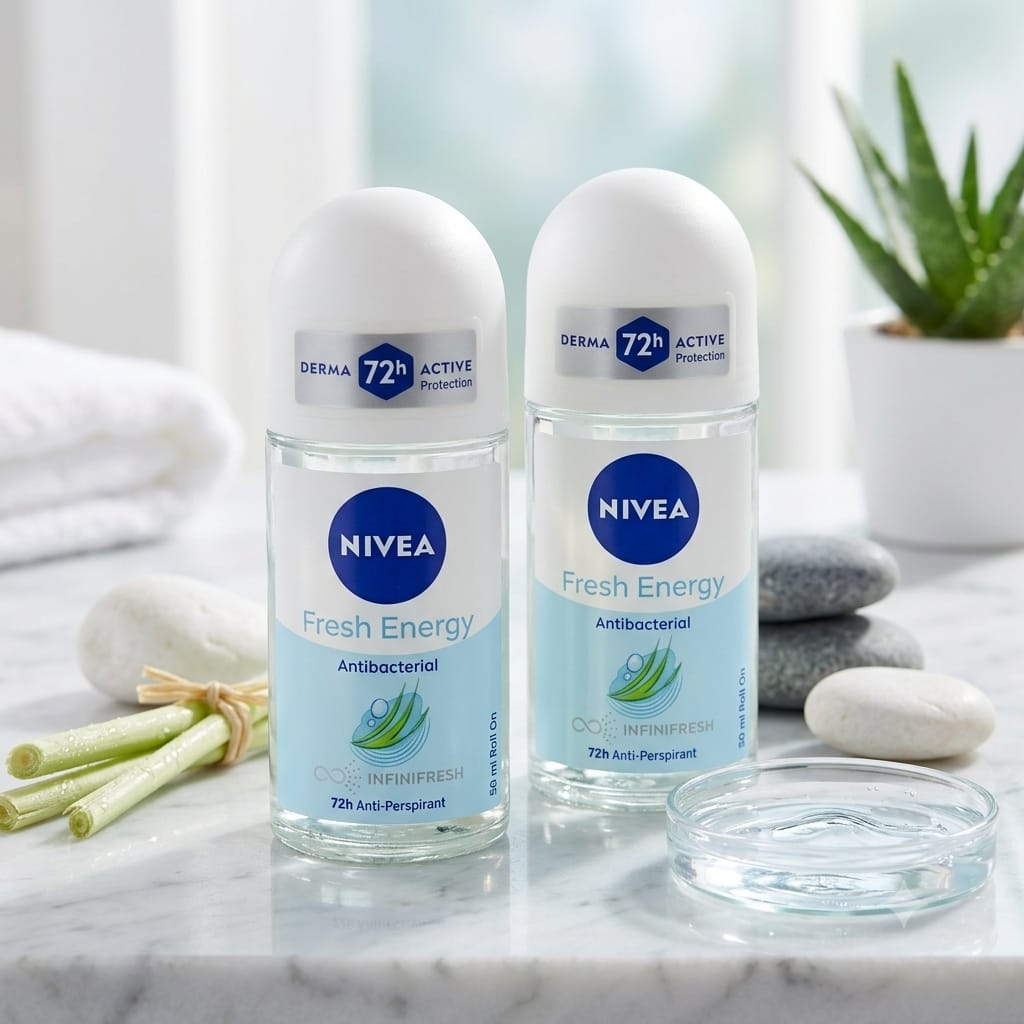 Nivea Roll On Fresh Energy Antibacterial 72h Anti-Perspirant Deodorant 50ml