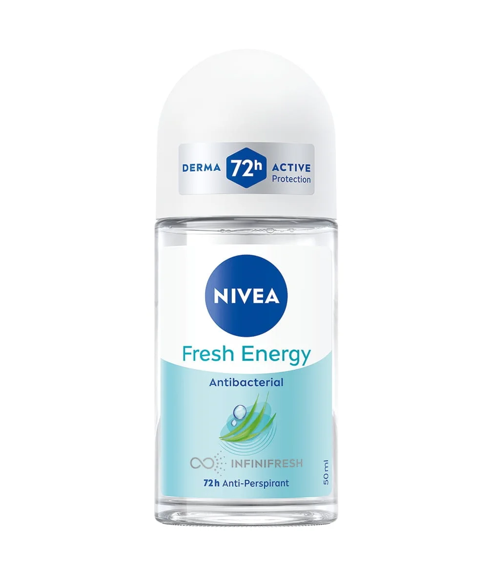 Nivea Roll On Fresh Energy Antibacterial 72h Anti-Perspirant Deodorant 50ml