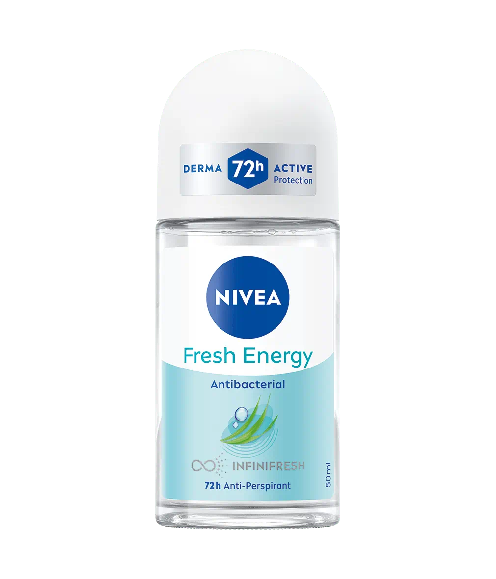 Nivea Roll On Fresh Energy Antibacterial 72h Anti-Perspirant Deodorant 50ml