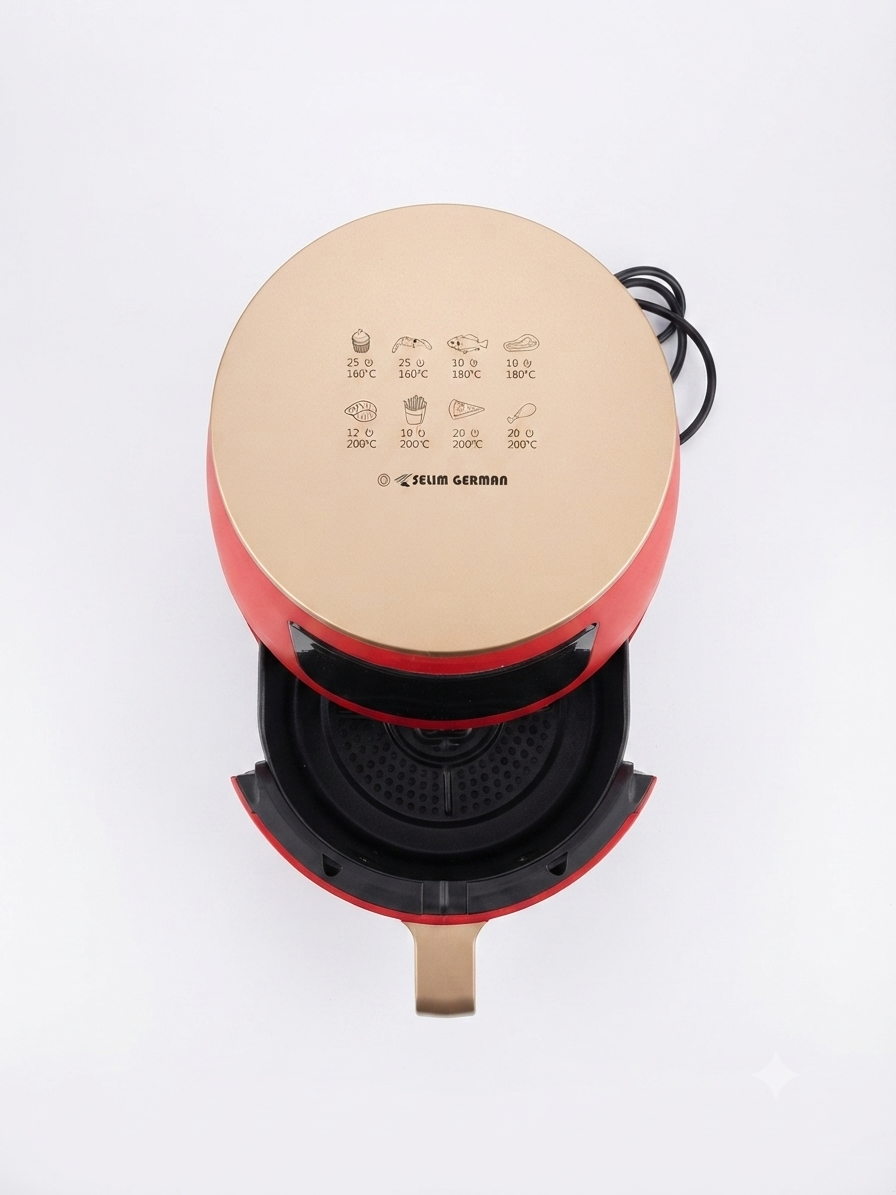 8L Digital Air Fryer 1400W Oil-Free Electric Air Fryer with Touch Screen for Healthy Cooking