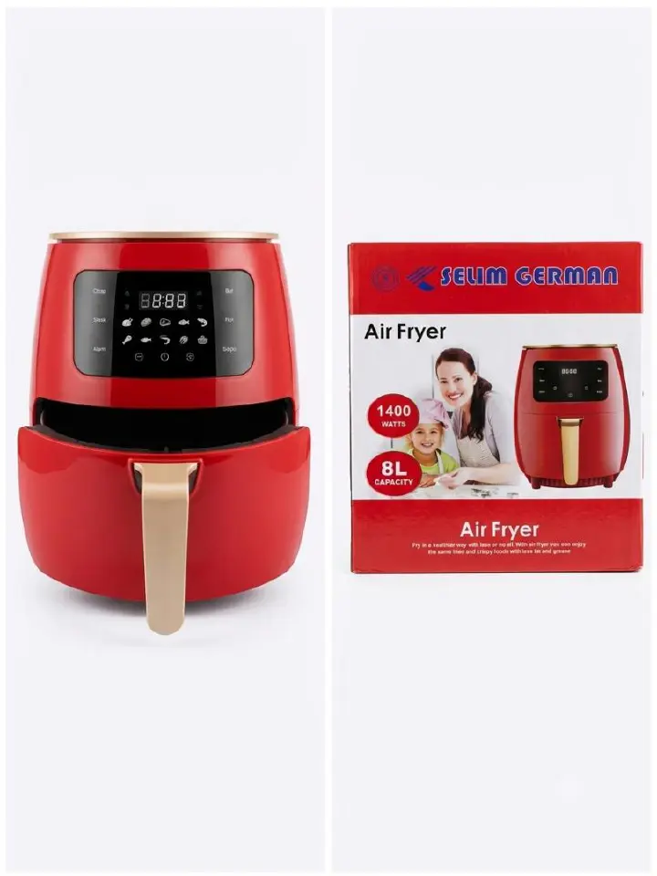 8L Digital Air Fryer 1400W Oil-Free Electric Air Fryer with Touch Screen for Healthy Cooking