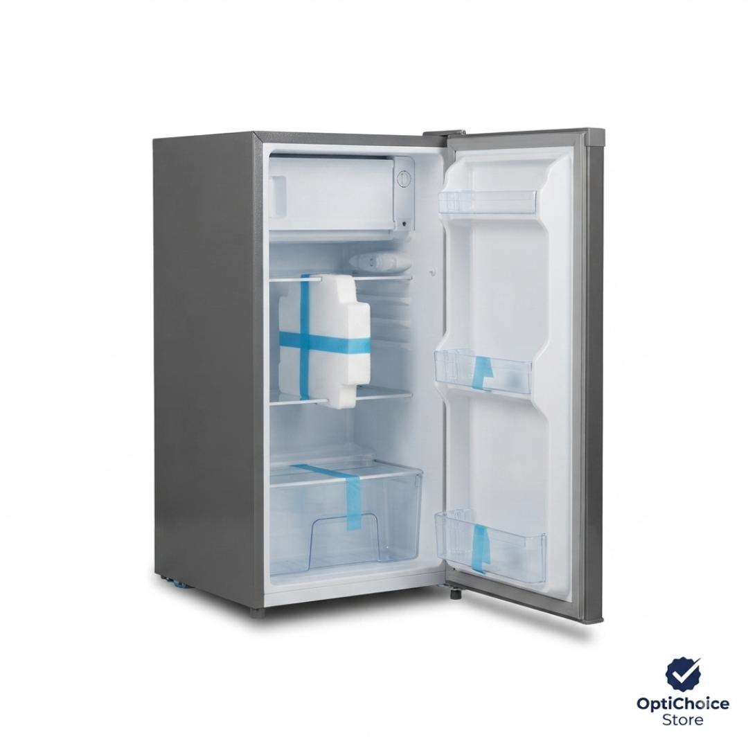 Synix FD1155DS Single Door Refrigerator – Compact Fridge, Elephant Grey, Energy Efficient